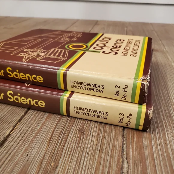 Retro popular Science Homeowners Encyclopedia book set of 2 - Picture 2 of 3